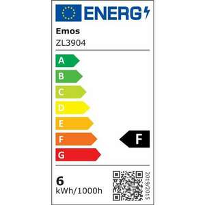 Emos LED izzó kisgömb E14 6W 500lm meleg fehér (ZL3904) (EmosZL3904) kép