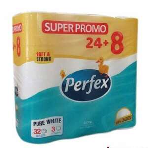 Toalettpapír PERFEX 3 réteg 24+8 tekercs kép