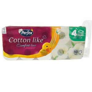 Toalettpapír PERFEX Cotton Comfort 4 réteg 10 tekercs kép