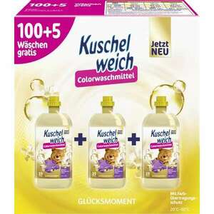 Kuschelweich COLOR GLUKSMOMENT folyékony Mosószer 105 mosás 3x1, 9l DE kép