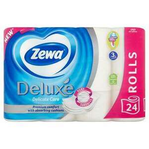 ZEWA Toalettpapír, 3 rétegű, kistekercses, 24 tekercs, ZEWA "Delu... kép