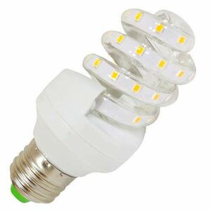 12W LED SPIRÁL fénycső E27 foglalatba - hidegfehér - (energiataka... kép
