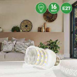 16W LED SPIRÁL fénycső E27 foglalatba - hidegfehér - (energiataka... kép