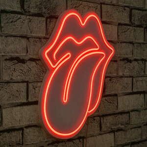 The Rolling Stones - Red Dekoratív műanyag LED világítás 36x2x41 Piros kép