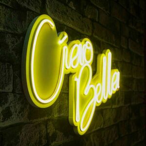 Ciao Bella - Yellow Dekoratív műanyag LED világítás 45x2x32 Sárga kép