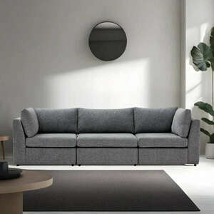 Mottona 3-Seat Sofa - Grey 3 Személyes kanapé 90x90x84 Szürke kép