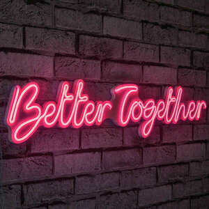 Better Together - Pink Dekoratív műanyag LED világítás 84x2x16 Ró... kép