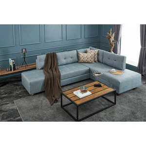 Manama Corner Sofa Bed Right - Light Blue Sarokkanapé 280x206x85... kép