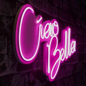 Ciao Bella - Pink Dekoratív műanyag LED világítás 45x2x32 Rózsaszín kép