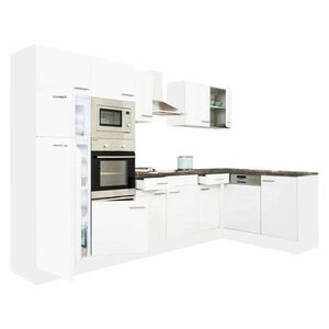 Yorki 340 beépíthető konyhablokk fehér korpusszal kép