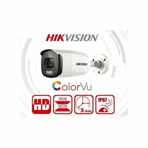 Hikvision DS-2CE12DFT-F kültéri, 2MP, 3.6mm, fehér led 40m, Color... kép