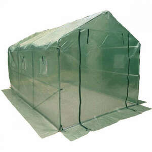 üvegház, kerti fóliasátor 200x350x200cm zöld kép