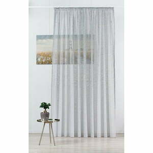 Szürke átlátszó függöny 300x245 cm Carmine – Mendola Fabrics kép