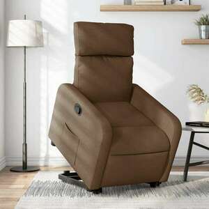 vidaXL barna szövet felállást segítő fotel kép