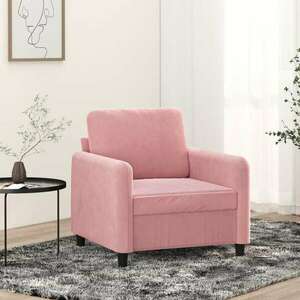 vidaXL rózsaszín bársony kanapéfotel 60 cm kép