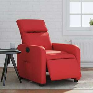 vidaXL piros műbőr elektromos dönthető fotel kép