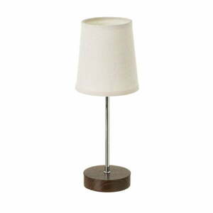 Fehér-barna asztali lámpa textil búrával (magasság 34, 5 cm) – Casa Selección kép