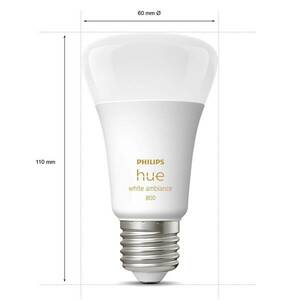 Philips Hue White Ambiance E27 LED lámpa 8W 1100lm kép