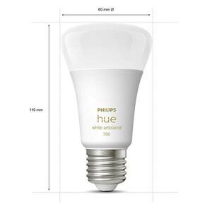 Philips Hue White Ambiance E27 8W LED lámpa, 2db kép