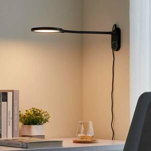 Lindby Valtaria LED asztali lámpa, CCT, fekete kép