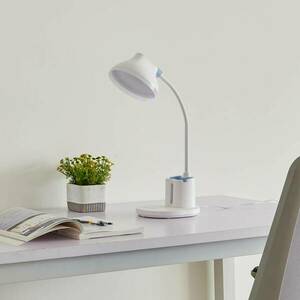 Lindby LED asztali lámpa Zephyra, fehér, CCT, dimmelhető kép