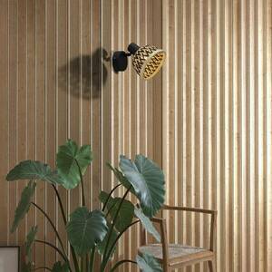Lance fali lámpa, bambusz kép