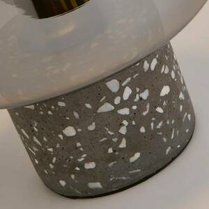 X Vessel asztali lámpa, szürke / füstszürke, beton, üveg kép