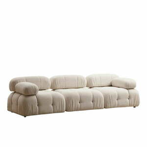 Krémszínű buklé kanapé 288 cm Bubble – Artie kép