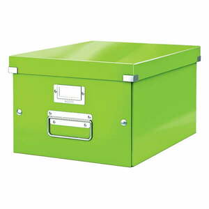 Zöld fedeles karton tárolódoboz 28x37x20 cm Click&Store – Leitz kép