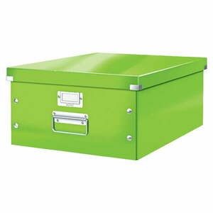 Zöld fedeles karton tárolódoboz 37x48x20 cm Click&Store – Leitz kép