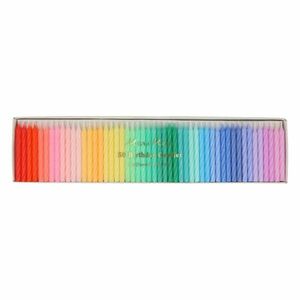 Tortagyertya készlet 50 db-os Rainbow Twisted Mini – Meri Meri kép