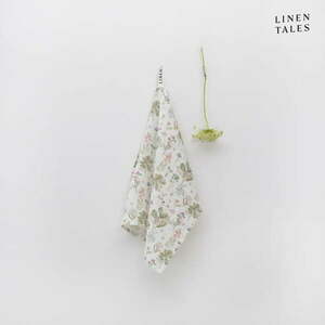 Len konyharuha 45x65 cm White Botany – Linen Tales kép
