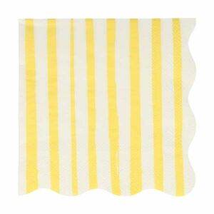 Papír szalvéta szett 16 db-os Yellow Stripe – Meri Meri kép