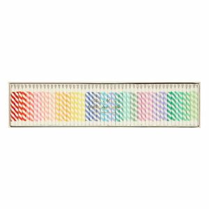 Tortagyertya készlet 50 db-os Rainbow Striped Mini – Meri Meri kép