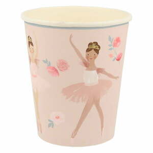Egyszer használatos papír pohár készlet 8 db-os Ballet – Meri Meri kép