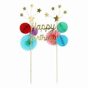 Beszúrható torta felirat Happy Birthday – Meri Meri kép