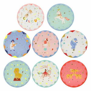 Egyszer használatos papír tányér készlet 8 db-os Circus – Meri Meri kép