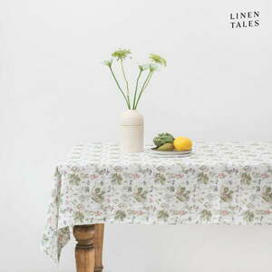 Len asztalterítő 140x250 cm White Botany – Linen Tales kép