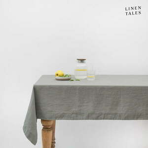 Len asztalterítő 140x300 cm Khaki – Linen Tales kép
