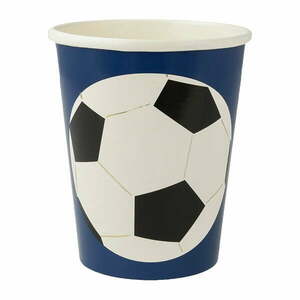 Egyszer használatos papír pohár készlet 8 db-os Soccer – Meri Meri kép