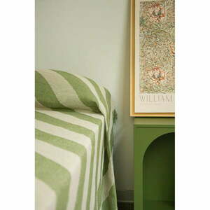 Zöld-bézs ágytakaró franciaágyra 240x240 cm Green Lines – Really Nice Things kép