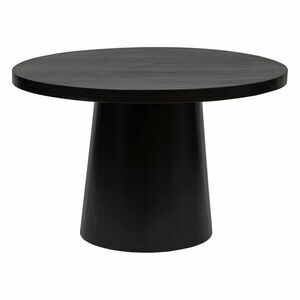 Kerek étkezőasztal, fekete, 120 cm - BEATA - Butopêa kép