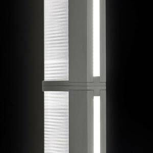 Slamp LED állólámpa Modula lineáris, pliszírozott, világosszürke kép