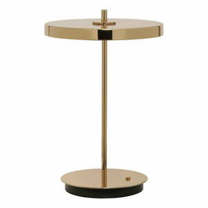 Aranyszínű LED dimmelhető asztali lámpa fém búrával (magasság 31 cm) Asteria Move – UMAGE kép