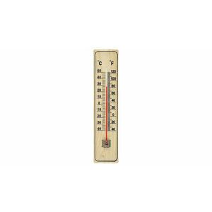Hőmérő Woody 220x50x13mm fa kép