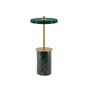 Zöld márvány LED dimmelhető asztali lámpa fém búrával (magasság 25, 5 cm) Asteria Move Mini – UMAGE kép