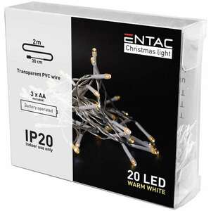Elemes karácsony LED füzér 20db LED 2m kép
