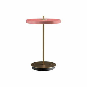Rózsaszín LED dimmelhető asztali lámpa fém búrával (magasság 31 cm) Asteria Move – UMAGE kép