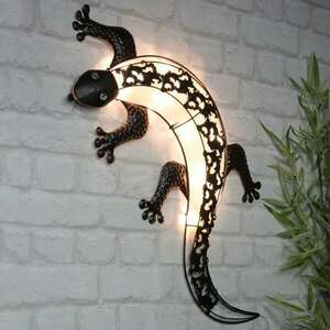 HI LED napelemes gekkós kerti falilámpa kép
