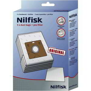 Nilfisk Coupè 78602600 Porzsák szűrővel (5 db/csomag + 1 db szűrő) kép